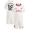 Conjunto (Camiseta+Pantalón Corto) Manchester United Casemiro 18 Tercera Equipación 23-24 - Niño